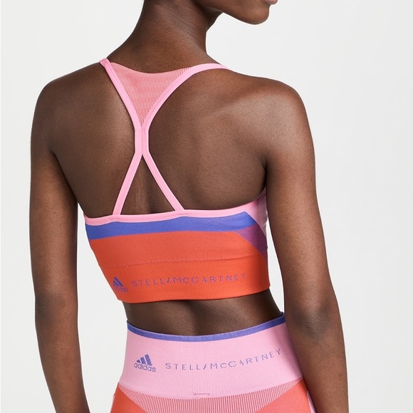 Adidas by Stella McCartney TrueStrength Yoga Knit Light Support Sports Bra - Picture 2 of 5